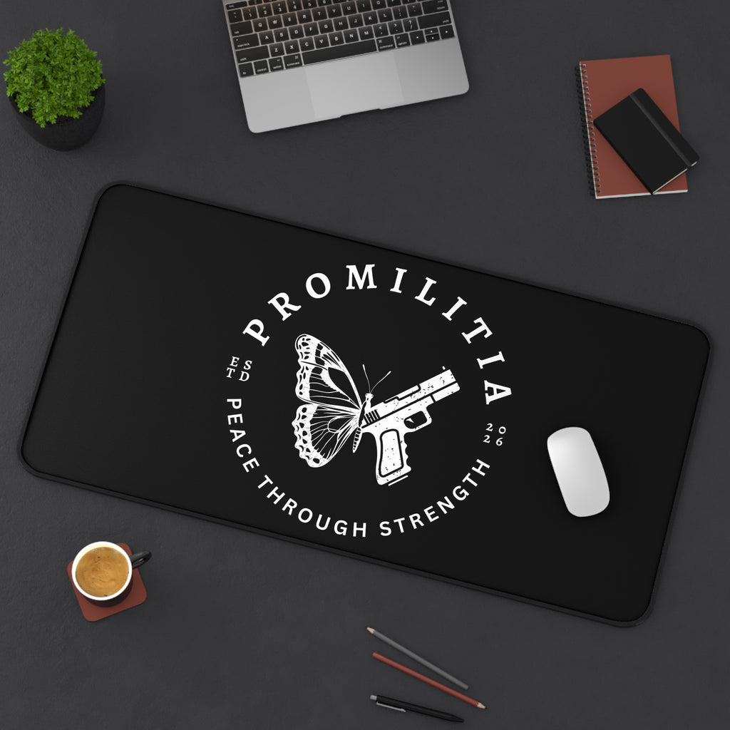 Peace Through Strength Desk Mat