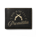 "I Have Two Guns..." Engraved Leather Bi-Fold Wallet