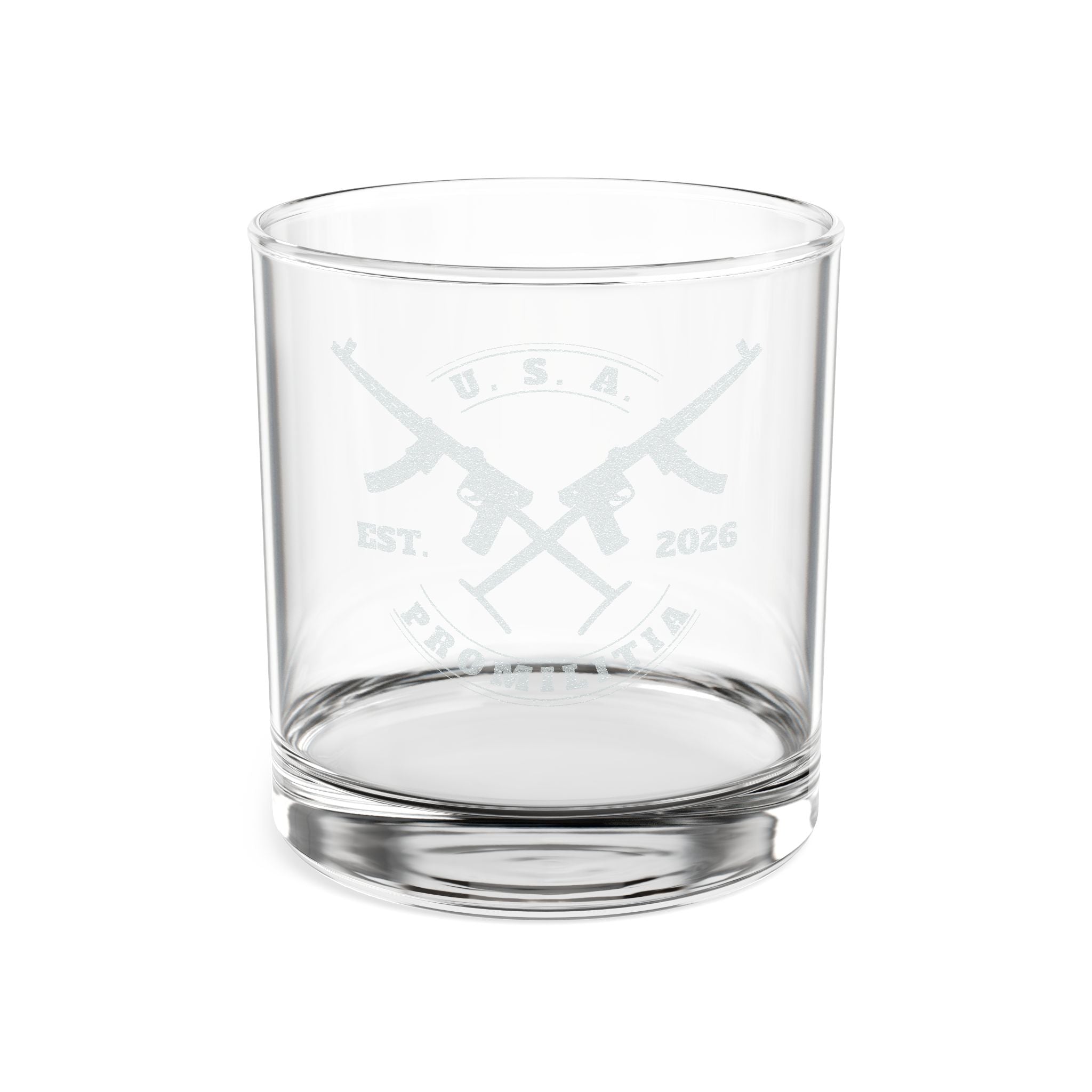 Crossfire Engraved Whiskey Glass