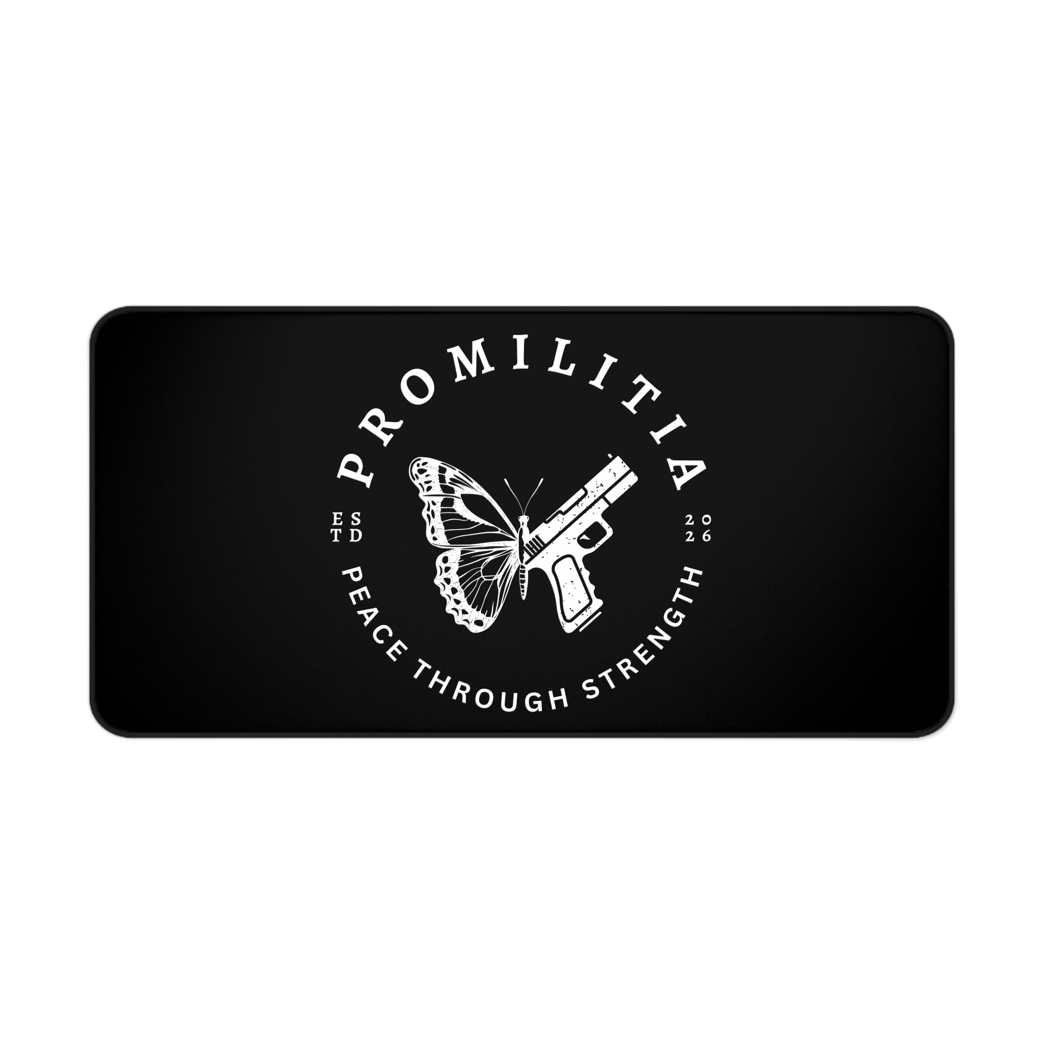 Peace Through Strength Desk Mat