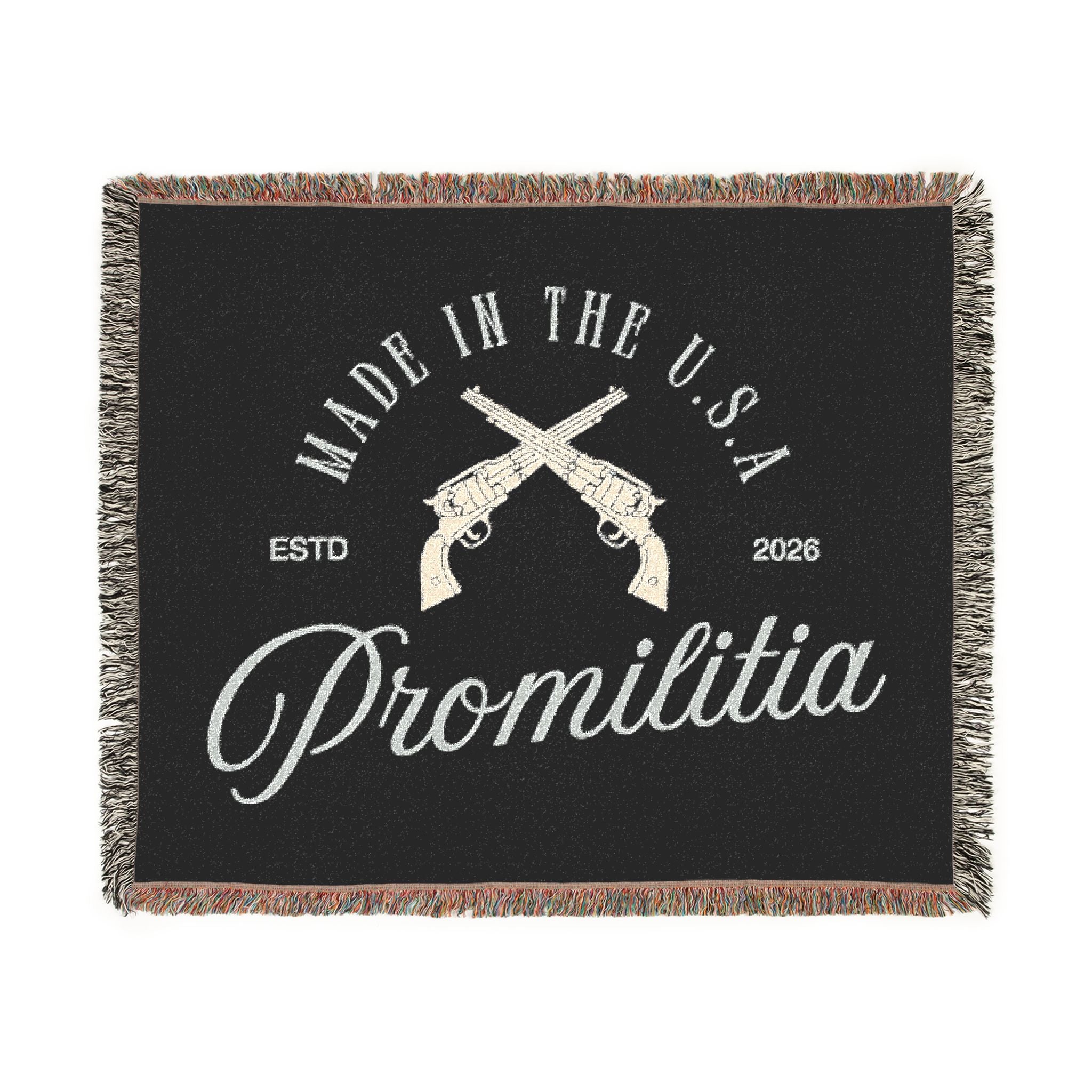 "I Have Two Guns..." Woven Blanket