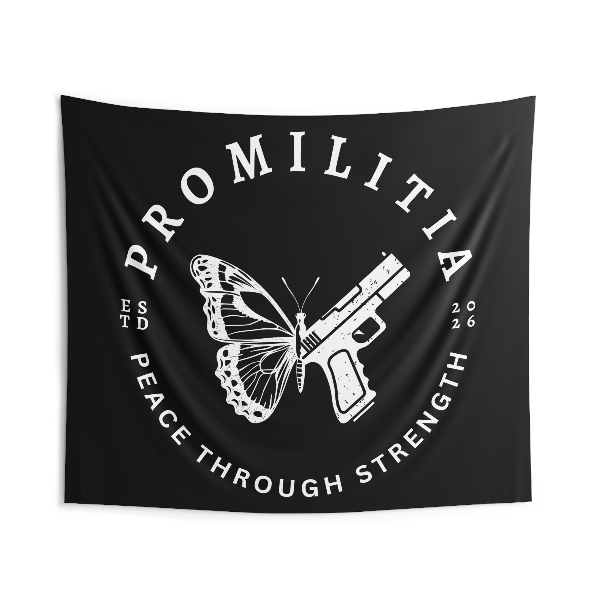 Peace Through Strength Tapestry