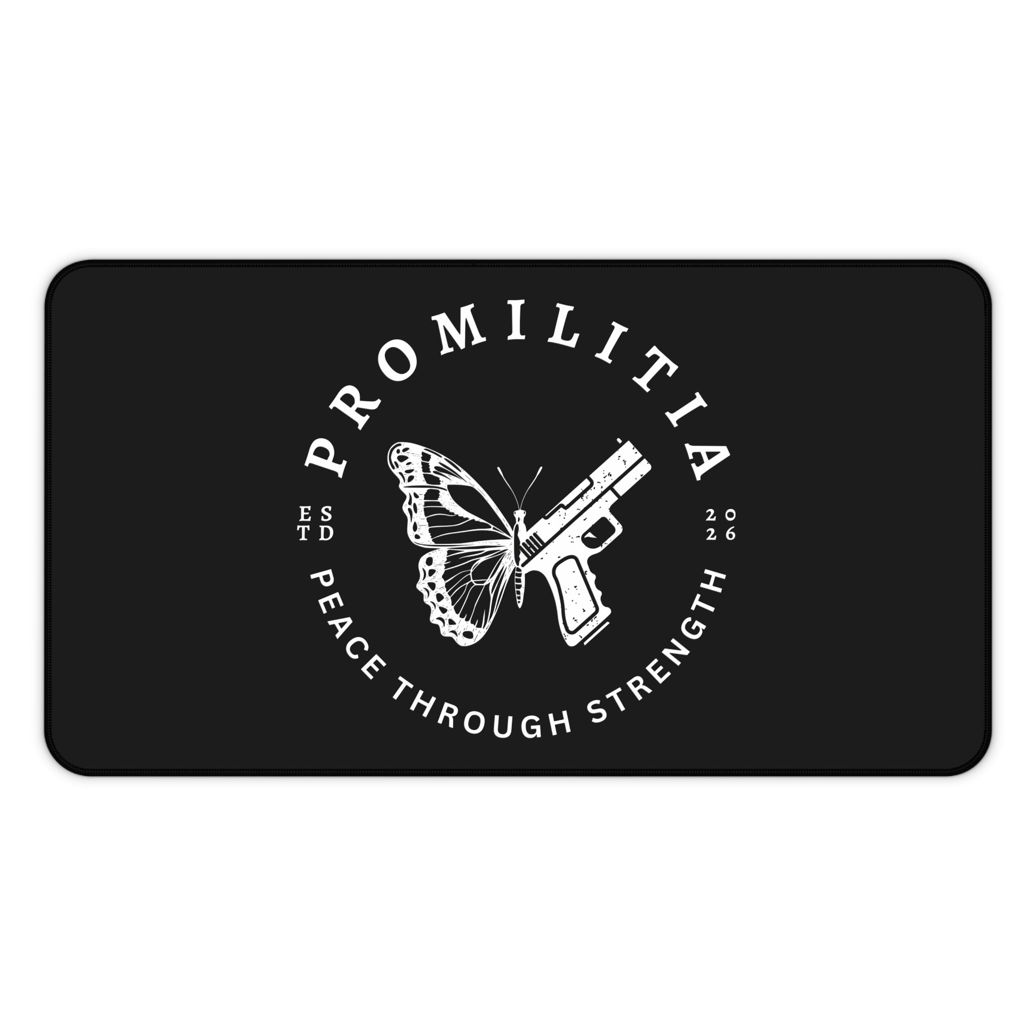 Peace Through Strength Desk Mat