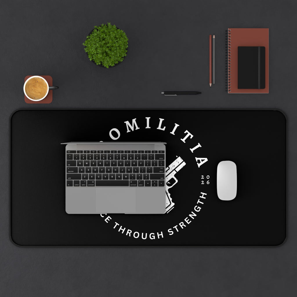 Peace Through Strength Desk Mat