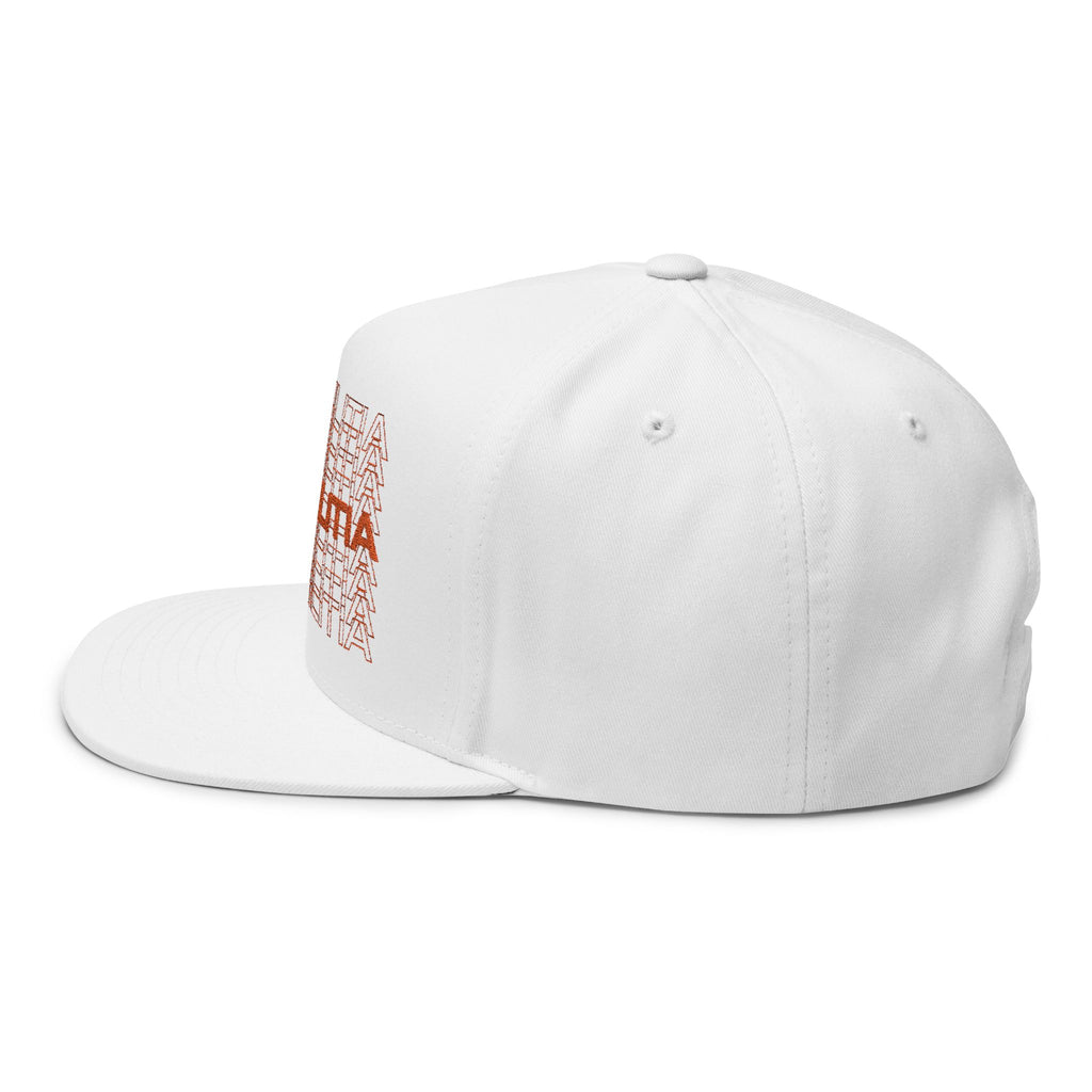 Double Vision Embroidered Flat Bill Snapback