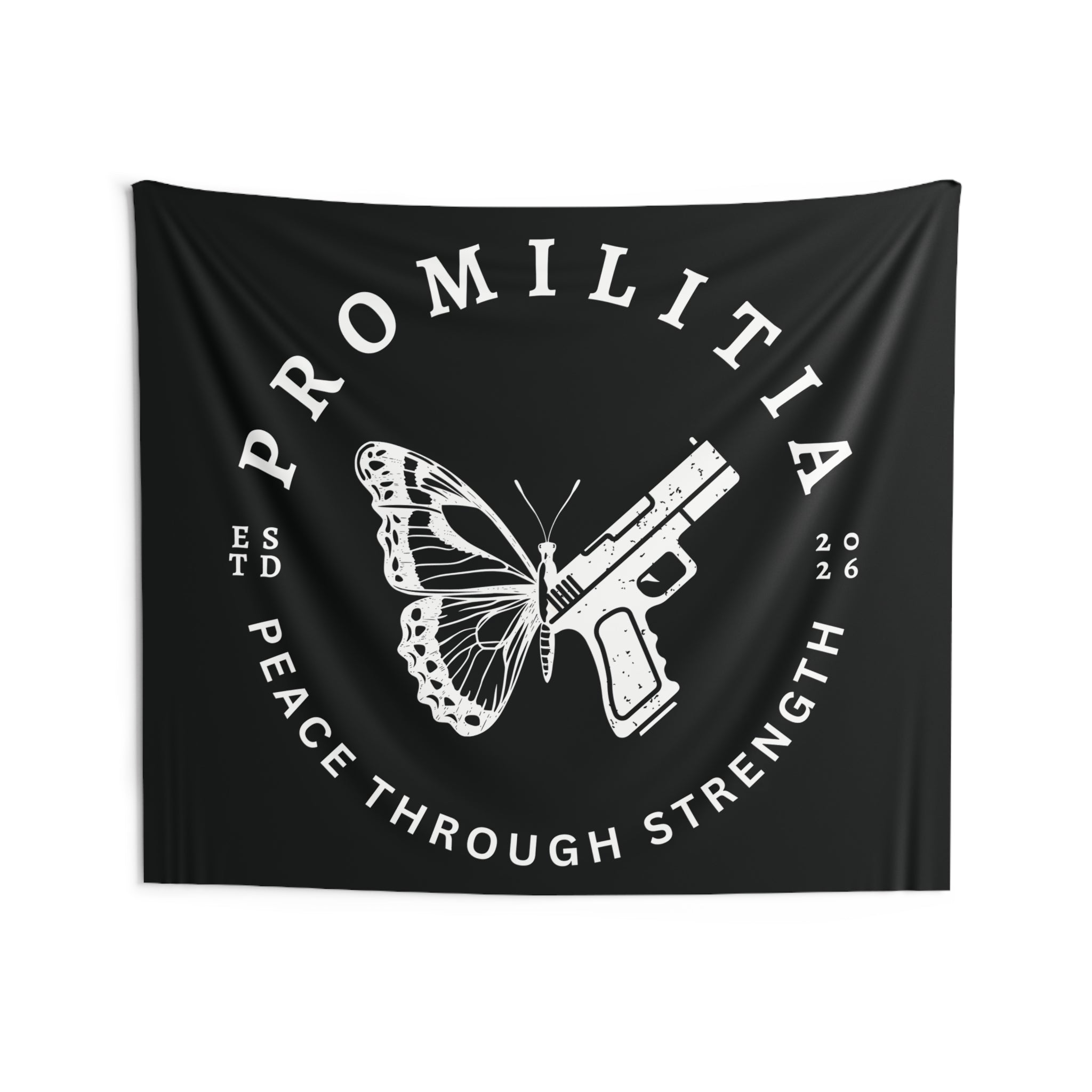 Peace Through Strength Tapestry